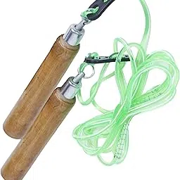 STAR X WOODENHANDLE Skipping Rope, Adult (Blue/Yellow) | Gym Equipment for Home Gym Workout Weight Lifting Strength Training & Exercise Fitness Gym Accessories-image-21