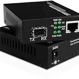 Hanutech Gigabit SFP to Ethernet Media Converter (1 Port SFP To 1 Rj45 Port Gigabit Media Converter Without SFP Module)-1 Pair-26