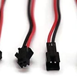 2 Pin Plug Male and Female Connector Adapter with 115 mm Electrical Cable Wire for LED Light, 5 Pairs (Multicolor)-25