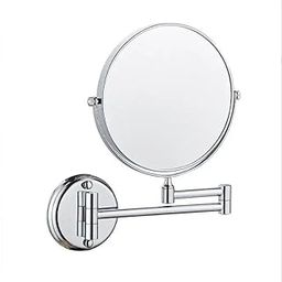ELECRANGE LED Makeup Mirror for Bathroom, Shaving Mirror with Light, Magnifying Mirror for Bathroom LED, 10X Magnifying Dual Side Foldable Mirror (8 Inch, Chrome) (Silver Chrome)-image-10