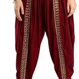 Plain Harem Pants/Dhoti for Women(28 Till 34) Maroon-image-40