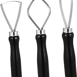 Worison 3pcs Sculpture Scraper Knife Carved Sludge Shaper Ceramic Pottery Clay Trimming Big Loop Tools Set-picture-17