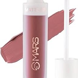 MARS Matte Liquid Lip Color | Long Lasting | Non-Transfer & Waterproof Lipstick for Women (4.5 ml) (19-Rock The Nude)-image-1