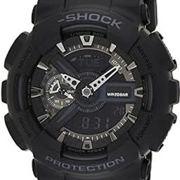 Shock GA-110-1BDR Black Analog-Digital Dial Black Resin Strap Men's Watch Shock and 200M Water Resistant G317-image-26