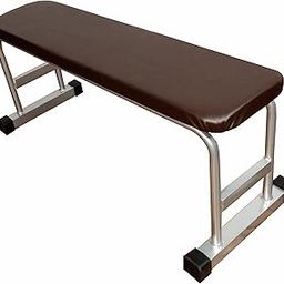 SX Fitness Heavy Duty Flat Gym Bench for home workout Weight Strength Training benches, Sit Up Abs Fitness Bench for Full Body Workout of Home Gym silver color Weight Capacity 280 kg-2