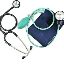 Dishan Advance Green Manual Blood pressure Monitor With Classic II Duo Stethoscope Sphygmomanometer Apparatus Bp Monitor (Green)-image-11
