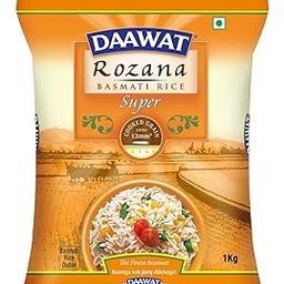 Daawat Rozana Super Basmati Rice 1Kg| For Everyday Consumption| Cooked Grain Upto 13mm*| Naturally Aged-image-72