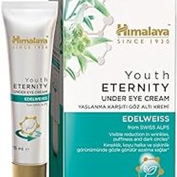 Himalaya Youth Eternity Under eye cream for Women with Edelweiss, glycerin & anti-oxidants for instant hydration | Reduces puffiness, finelines, wrinkles, crow's feet & dark circles| Derma-tested|30ml-54