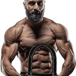 Leosportz Power Twister Bar Hand Strengthener - Spring Forearm Blaster Chest Expander | Biceps Triceps Arm Trainer for Men Women (20 kg)-19