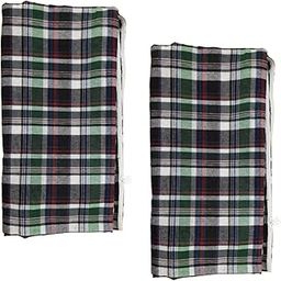 Zippered 2 pc Mattress Cover (Green)(Two Pc's of 75 inch*36 inch* 5inch)-24