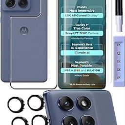 FabeKee Tempered Glass Screen Protector Compatible for Motorola Edge 60 Fusion 5G| Front And Back Screen Guard With camera lens protector (Combo)-picture-19