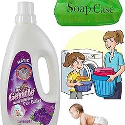 Baby Liquid Detergent 1 Liter | Laundry Liquid For Fabric Care | Suitable For Top-Load And Front Load Machine And Hand Wash | Concentrated Laundry Detergent-picture-0