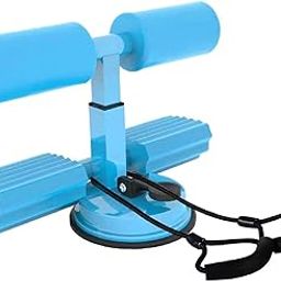 SAZ DEKOR Sit up Assist Bar with Strong Suction Cup Assistant Device Fitness Situp Aid Blue with Rope-image-46