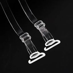 Licogel Bra Replacement Straps Invisible Removable Universal Clear Bra Shoulder Straps Silicone Adjustable Nonskid Transparent Women Teen-image-17