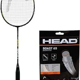 HEAD OCTANE TOUR BADMINTON RACKET WITH HEAD BOAST 65 BADMINTON STRING BLUE-19