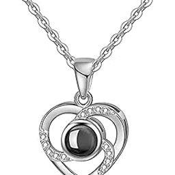 TAPFIRE Preserved Rose & and heart Necklace Set with 7 surprise sealed date cards - Ideal for Marriage Anniversary gift for wife and Valentine Gift for a Girlfriend-image-95