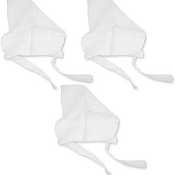 100% Cotton Muslin Double Layer Baby Caps for Newborn | Baby Bonnets Caps/Hats Topi with Cute Ruffle (Pack of 3), Size 0-3M-image-30