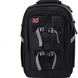 VTS DSLR Camera Waterproof Backpack for Lens Accessories Tripod Monopod Heavy Duty and Video Camera (Black)-46