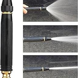 Episkey Water Spray Gun for Car Wash Bike Washing Gun for 1/2" Hose Pipe High Pressure Water Gun Nozzle Adjustable Car Washer Gun Brass Jet Water Spray Nozzle for Garden & Window (BLACK NOZZLE)-image-52