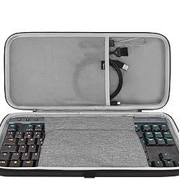GEEKRIA Tenkeyless TKL Keyboard Case, Hard Shell Travel Bag for 80%/87 Key Computer Mechanical Gaming Keyboard, Compatible with Logitech G PRO, G915 TKL, Razer BlackWidow V3 TKL (Slim)-1