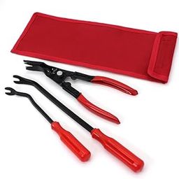STHIRA® 3 pcs Car Repair Tool, Clip Pliers Set of 3, Rubber Clip Remover Tool, Car Trim Removal Tool Kit, Fastener Removal Tool, Pry Tool Set, Car Repairing Tool with Storage Bag-image-81