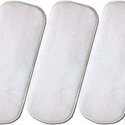 KIDSKA Diaper Insert Pads for New Born Baby/Reusable Cloth Diaper Liners/Diaper Pad/Baby Pad, 0 to 2 Years- Pack of 3 White Pads-image-65