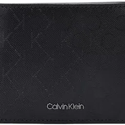 calvin klein Logo Black Leather Bi-Fold Wallet-picture-14