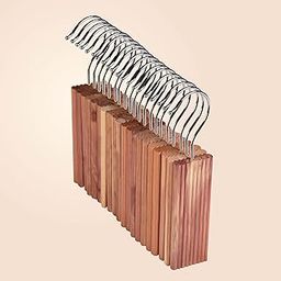 Homestrap Natural Cedar Air Freshener Hang-Ups (Pack of 20)|Hangers Removes Odours and Prevents Pests and Mold|Cedar Block Hangups for Wardrobe-21
