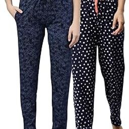 Women Printed pure cotton elasticated waist band regular fit pyjama-picture-11