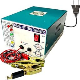 ELISBURRY 5 AMP Heavy Duty Volt Amp Battery Charger for Car & Bike - Auto Cut, Compatible with 4AH to 220AH Batteries, Perfect as a Reliable Car and Bike Battery Charger 12V-13