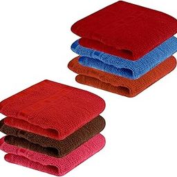 Kuber Industries Cotton Face Towel Hankies | Sweat Absorbent Unisex Plain Hanky | Set of 6 | Multicolor-image-50