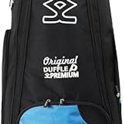 SHREY PRO Premium Duffle Bag (Black/Blue)-image-6