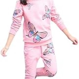 KEESOR Graphic Print Cotton Blend Girls Track Suit-image-64