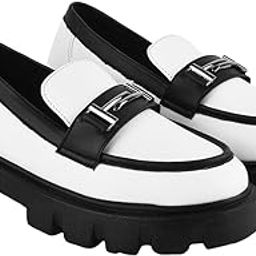 Front Buckle Detailed Loafers for Women & Girls-image-41