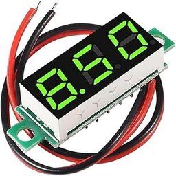 QBM Mini Digital DC Voltmeter, 0.28 Inch LED Display, 2.5-30V, Two-Wire Connection VM28-picture-25