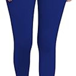 Color : Dark Royal Blue - Cotton Blend Ankle Fit Leggings for Women. Before Buy, Please Refer Size Chart Image.-image-25