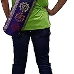 Purpledip Silk Bag for Yoga Exercise Mat: Om Mani Padme Hum Design, Easy Access Zip, Inside Pocket & Adjustable Shoulder Strap (10043)-image-80