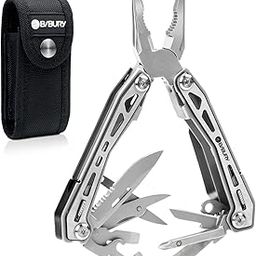 Dad Boy,BIBURY Multipurpose Tools Portable Multipurpose Folding Pliers with Scissors Can Opener and Screwdriver EDC Tools for Camping, Outdoor Activities, Home Repair-Black-image-71