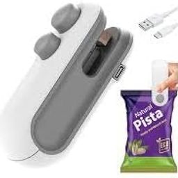 Seealing Clip Portable Mini Sealing Machine Handheld Packet Sealer for Food, Snacks, Chips, Fresh Storage, Plastic Bag Sealing Machine, Multicolor-18
