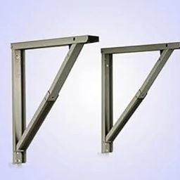 implemental Shelf Table Bracket Heavy Duty Max Load 286 lbs Folding Shelf Table Hinge Wall Mounted, Heavy Duty Powder Coated Steel Collapsible Shelf Bracket, 600mm 2 pcs (Gray) (24 inch)-16
