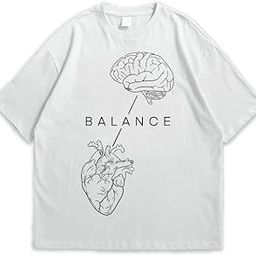 Bellbum "Balance Unisex Oversized T-Shirt for Men & Women | Black | Bold Graphic Streetwear Tee | 240 GSM Heavyweight Cotton | Relaxed Fit-image-61