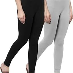 Women's Leggings Combo-2(Pack) | REGULER Cotton Leggings-image-98