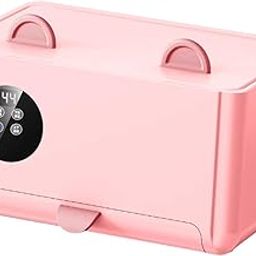 LOOM TREE® Wipe Warmers Portable Holder Wet Tissue Storage Case Wet Tissue Heater Pink | Diapering | Baby Wipe Warmers-image-75