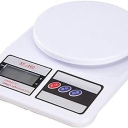 RD MALL High Precision Electronic Kitchen Scale - 1g to 10kg Food Weight Diet Kitchen Measuring Tool with LCD Display and Gauge Sensor (White)-23