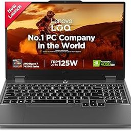 Lenovo LOQ 2024, AMD Ryzen 7 7435HS, NVIDIA RTX 4050-6GB, 24GB RAM, 512GB SSD, 15.6"/39.6cm, Windows 11, MS Office Home 2024, Grey, 2.4Kg, 83JC00EGIN, 100% sRGB, 3 Mon. Game Pass Gaming Laptop-image-4