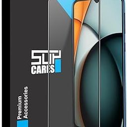 SupCares Military-Grade Gorilla Tempered Glass Screen Protector for Redmi A3X, A3, 12C, Poco C55, Poco M6 Pro, 10 Power, 10 and Redmi 10C (6.71 Inch) With Installation Kit | Black-9