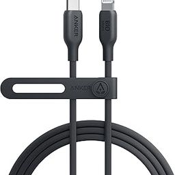 Anker USB-C to Lightning Cable, MFi Certified iPhone Charging, 6ft Phantom Black for iPhone 14/14pro/14pro Max/13/13 Pro/12/11/X/XS/XR/8 Plus - Fast Charging, Bio-Based (Charger Not Included)-32