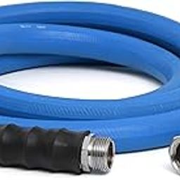 Zephyr Next-gen Garden Hose (3/4in x 15ft, Ultra-Light Flexible Rubber, Brass Fittings)-image-3