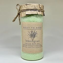 Bath Salt - body to soul (lemongrass) 350g - Ultimate Stress Relief, Mood Boost, and Muscle Relaxation | Unisex Spa Experience for All | 1 pcs-14