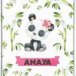 Personalized Passport Cover PU Leather Polyfabric - Cute Panda-image-76